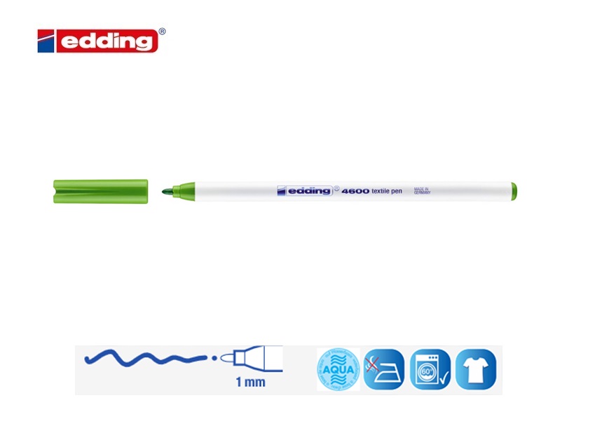 Edding 4600 textielstift lichtgroen