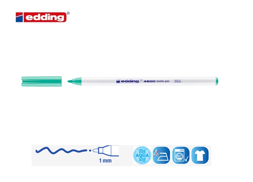 Edding 4600 textielstift vaalgroen