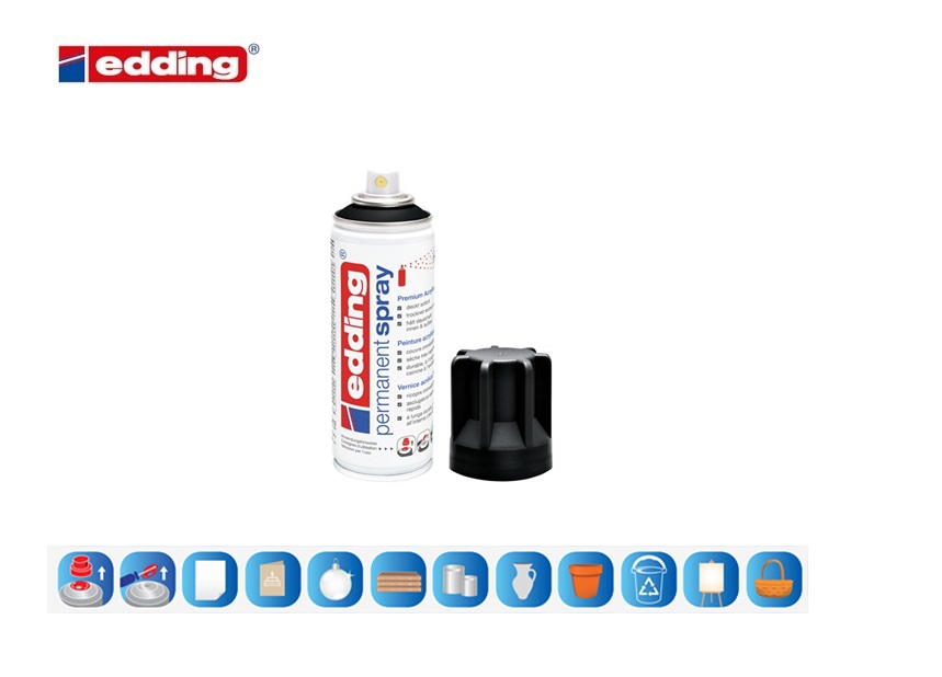 Edding 5200 permanent spray antraciet mat | DKMTools - DKM Tools