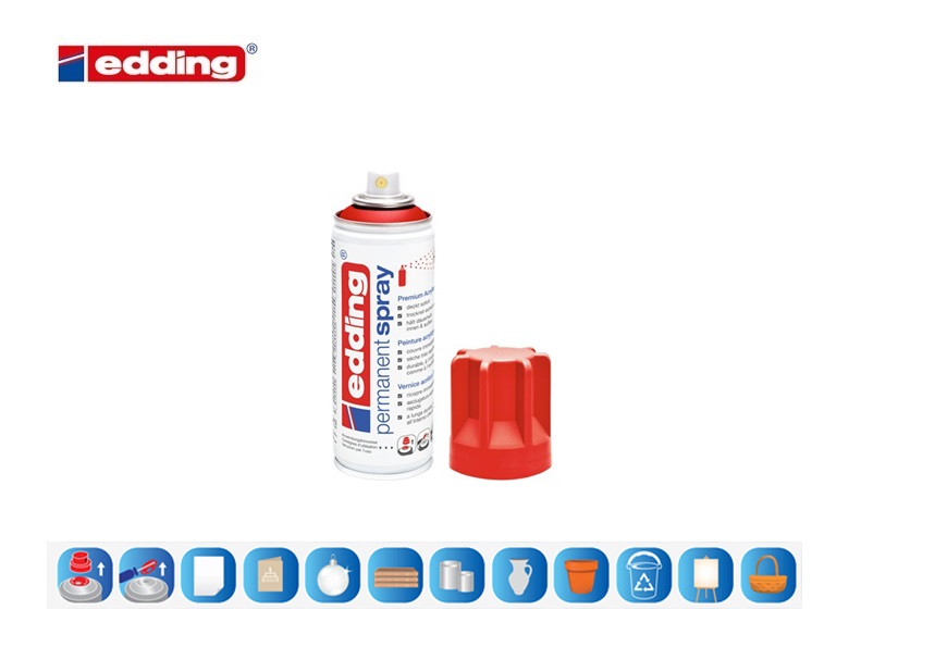 Edding 5200 permanent spray verkeerswit glanzend | DKMTools - DKM Tools