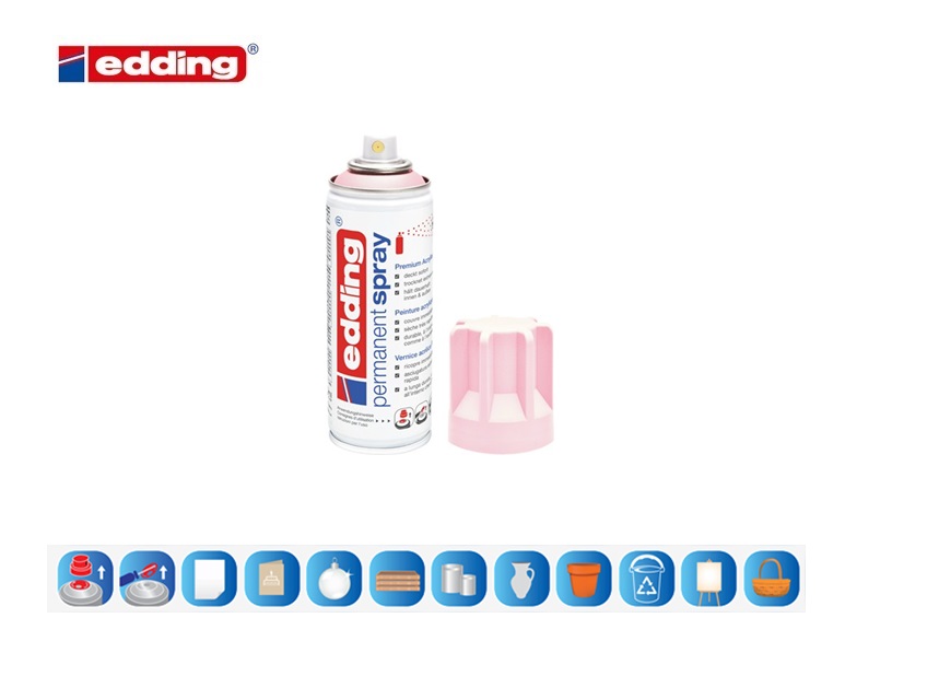 Edding 5200 permanent spray pastelroze mat