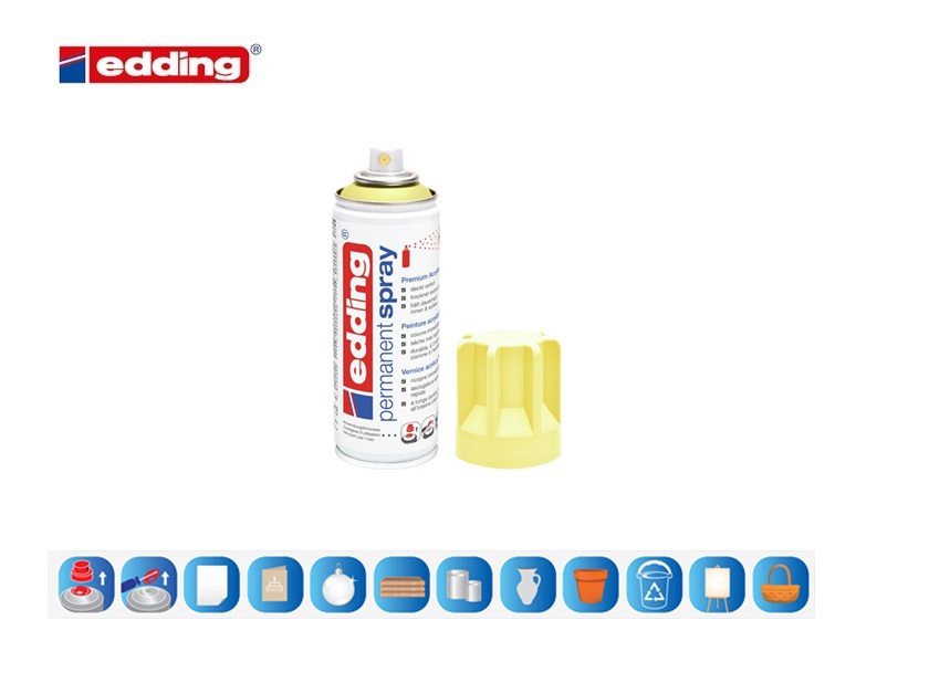 Edding 5200 permanent spray pastelgeel mat