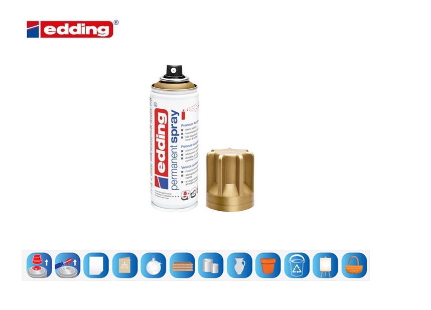 Edding 5200 permanent spray rijkgoud mat