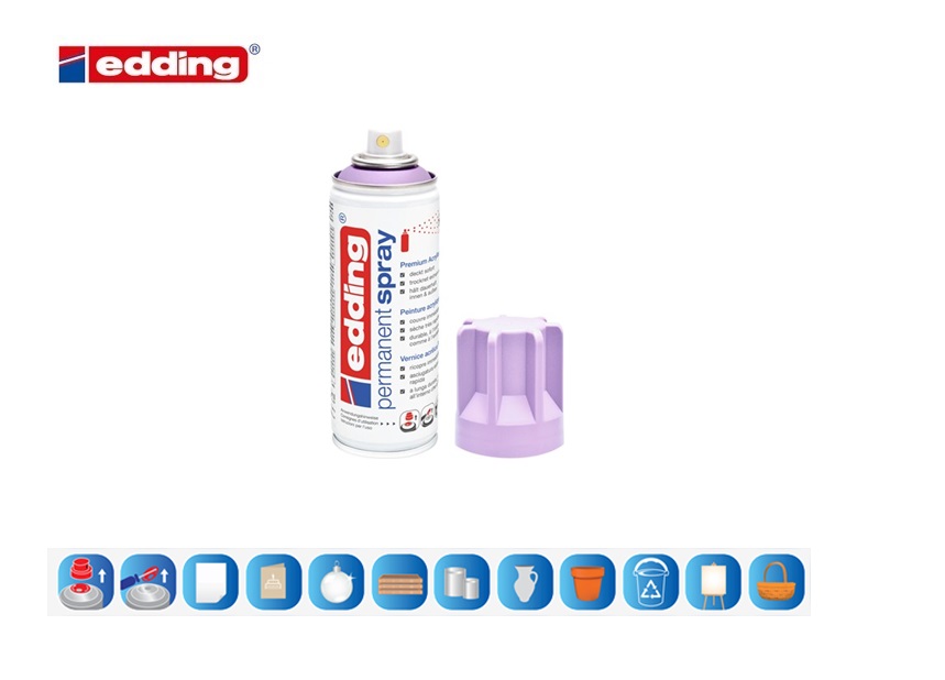 Edding 5200 permanent spray licht lavendel mat