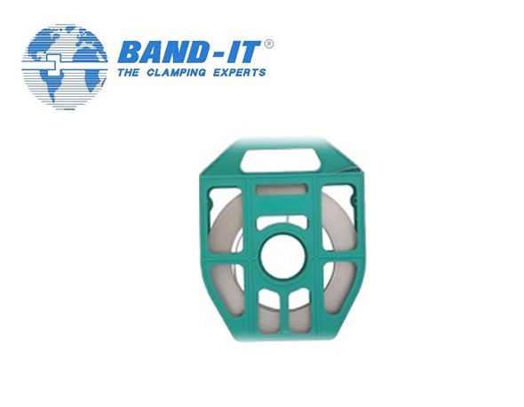 Band-IT Roestvrijstaalband in dispencer 304 - groen 5/8