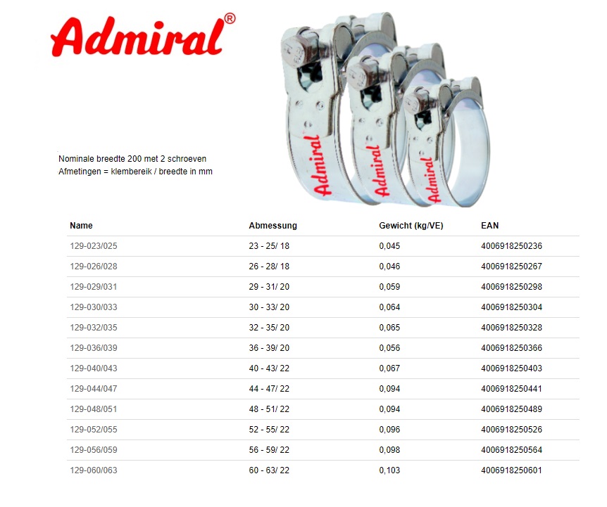 Zware slangklem Clamp Max 32 -  35 mm | DKMTools - DKM Tools