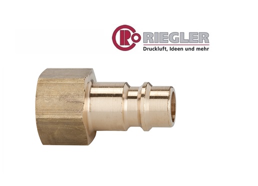 RIEGLER Nippel NW 7,2 IG G1/4 staalgehard en verzinkt | DKMTools - DKM Tools