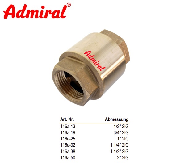 Schroefverbinding Admiral Fit voetventiel 50 mm | DKMTools - DKM Tools