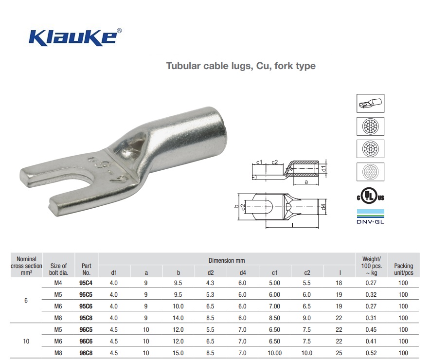 Kabelschoen vorkvorm  16 qmm 97C/8 | DKMTools - DKM Tools
