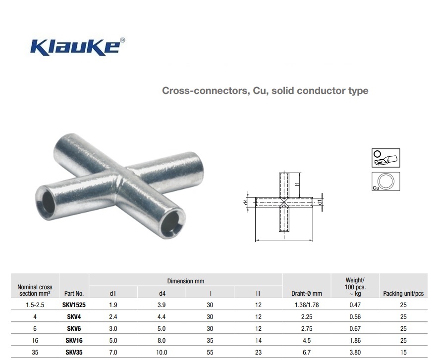 Verbinder massief  6  qmm SV6 | DKMTools - DKM Tools