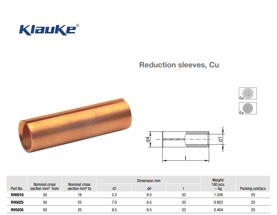 Reduceerhuls DYN 50 qmm RH50/16