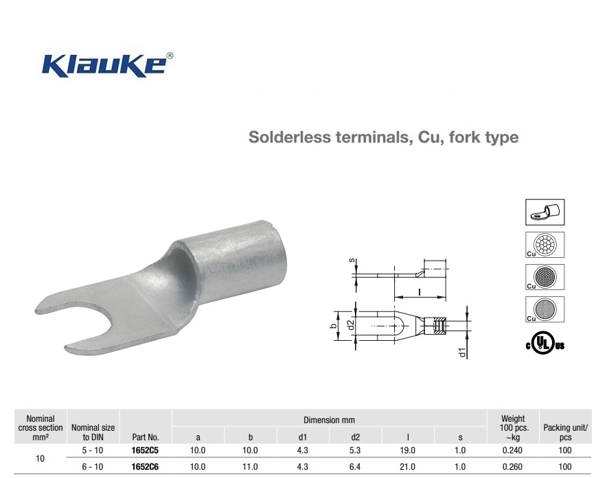 Plaatkabelschoen vorkvorm  0,5-1 qmm 1620C/5 | DKMTools - DKM Tools