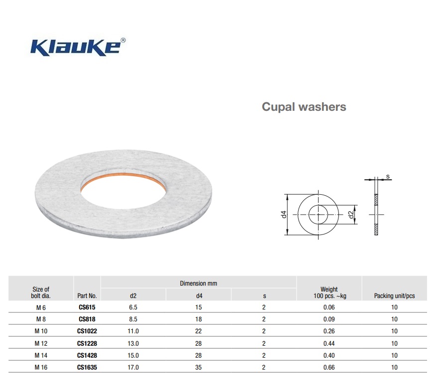 Tussenring aluminium M6 CS615