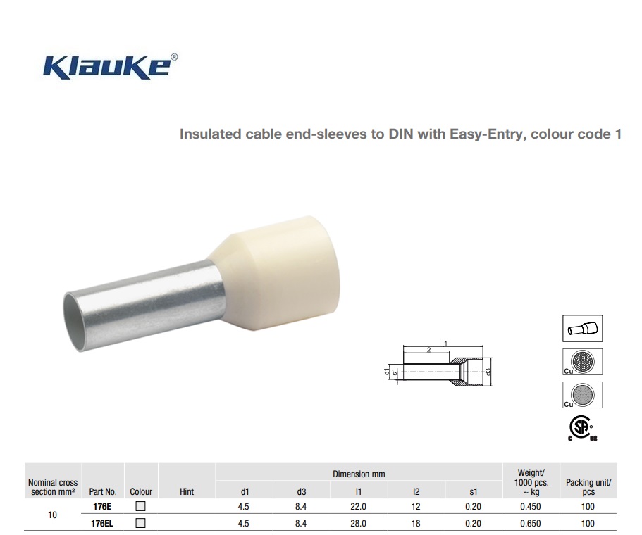 Adereindhuls Ivoor  16 qmm 177/12 | DKMTools - DKM Tools