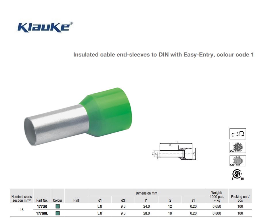 Adereindhuls Groen  6 qmm 175/18 | DKMTools - DKM Tools