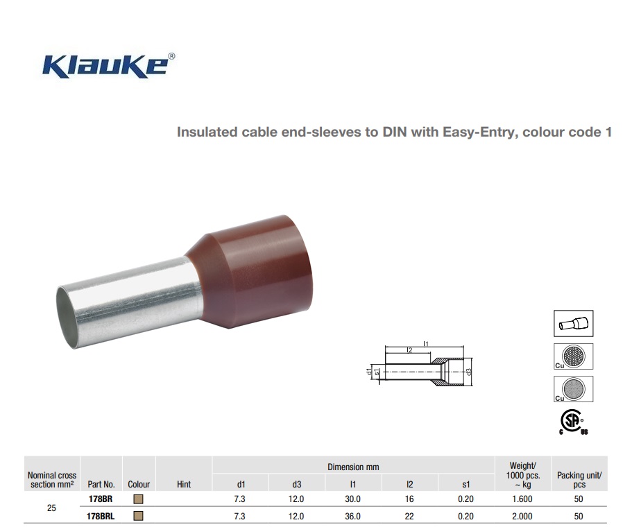 Adereindhuls Bruin  10 qmm 176/12 | DKMTools - DKM Tools