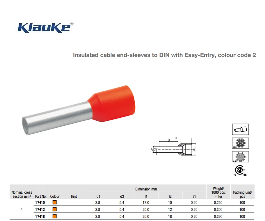 Adereindhuls Oranje  0,50 qmm 169/O | DKMTools - DKM Tools