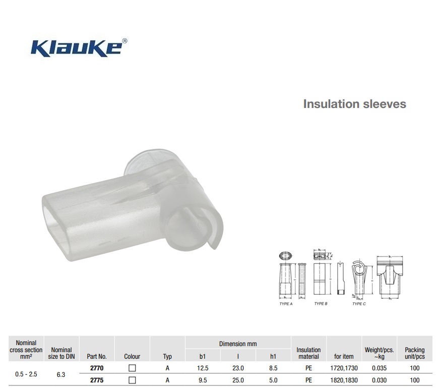 Isolatiehuls  2,5 qmm 2770 | DKMTools - DKM Tools