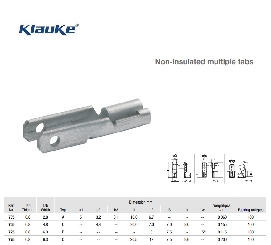 Aftak vlaksteker ongeïsoleerd  725 | DKMTools - DKM Tools