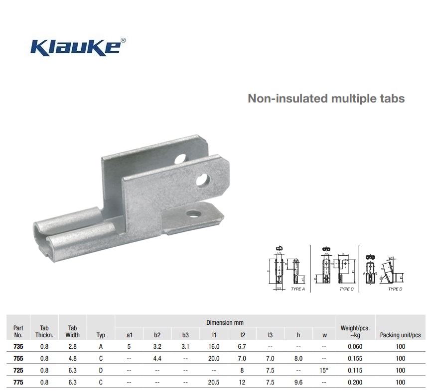 Aftak vlaksteker ongeïsoleerd  735 | DKMTools - DKM Tools