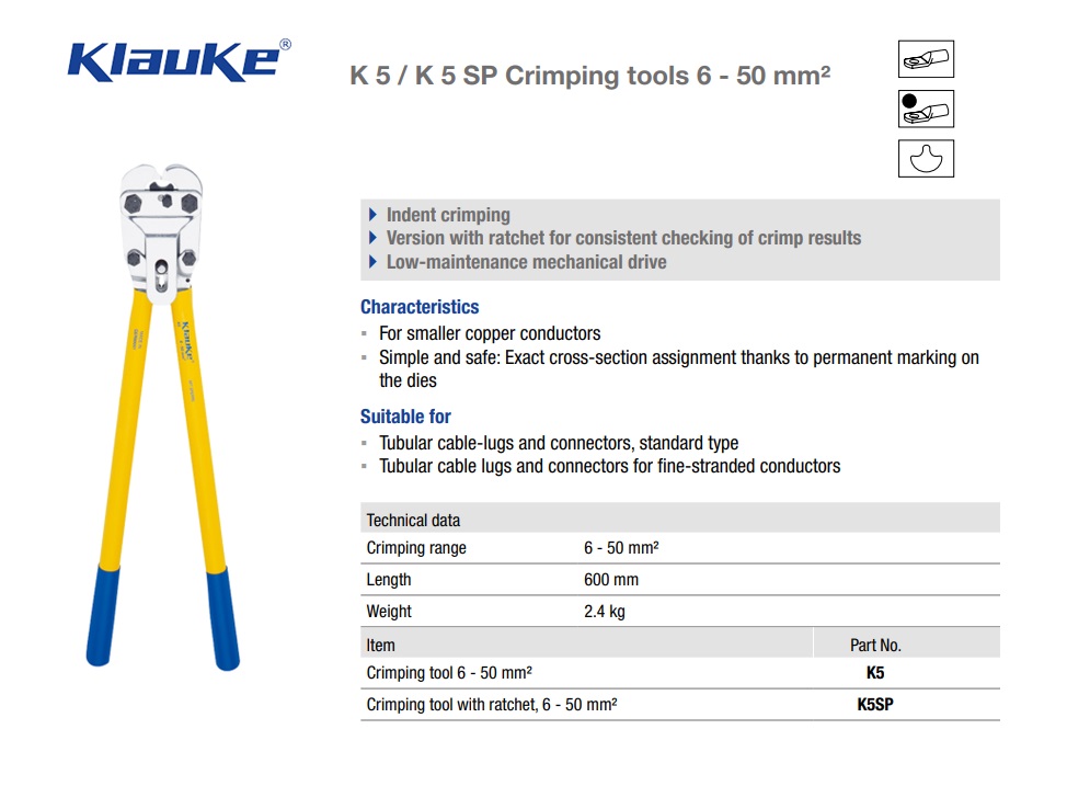 Perstang B 6- 50 qmm K 05 DZ | DKMTools - DKM Tools