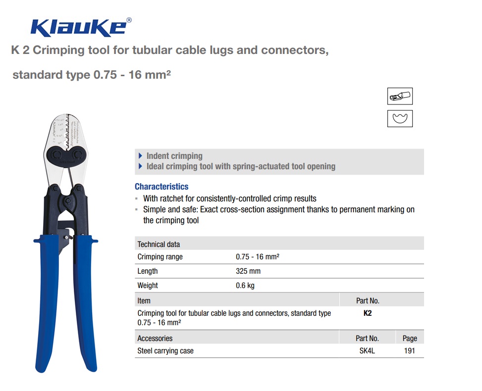 Perstang B 0,75 - 16 qmm K 02K | DKMTools - DKM Tools