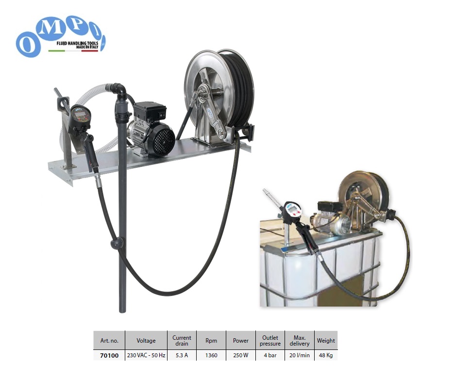 Pompset kit AdBlue 230V + digital flow meter - 25 lt/min - 4 bar | DKMTools - DKM Tools