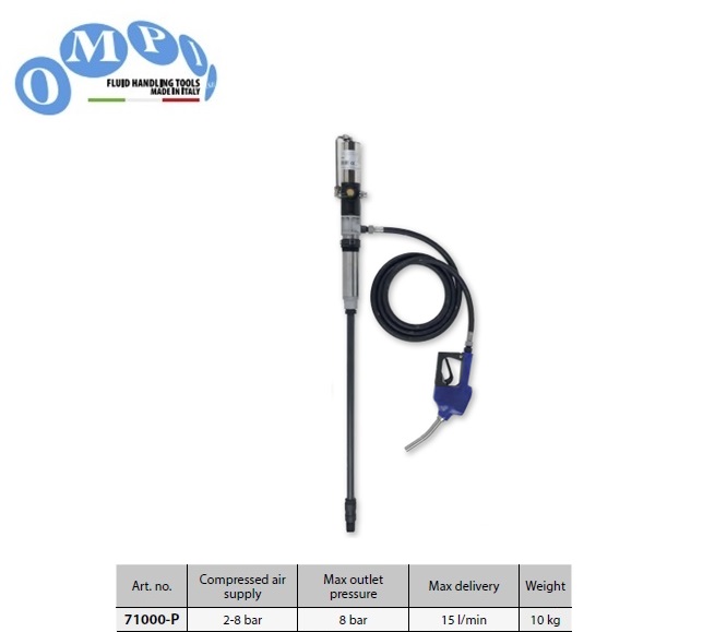 Luchtaangedreven AdBlue Pompset kit 15 l/min | DKMTools - DKM Tools