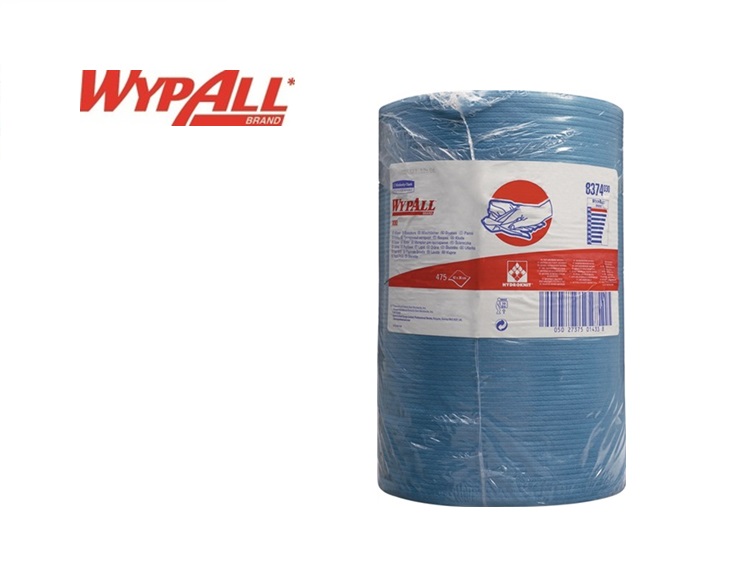 Kimberly Clark Wypall X80 1 laags poetsrol blauw 380x420