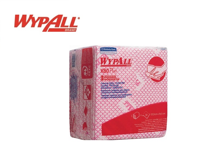 WypAll X80 Plus Sopdoeken 19127 350x340 rood