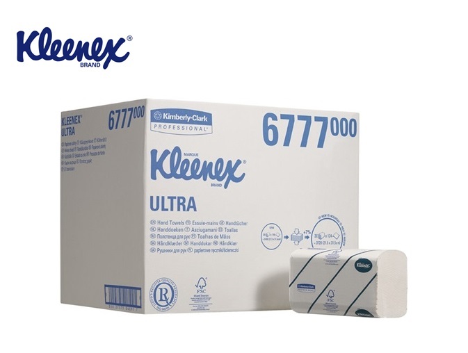 Kleenex 6777 2 Laags Airflex 315x215mm Wit papieren handdoek 3720 vel