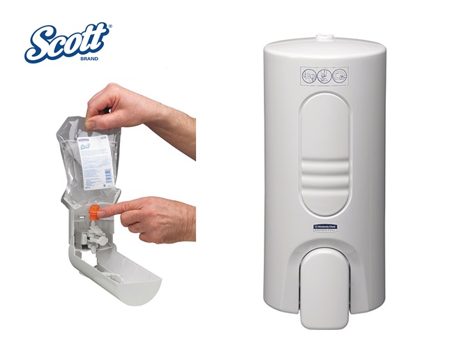 Scott 7135 Dispenser voor reinigingsmiddel voor toiletbril en oppervlakken wit 200x90x100