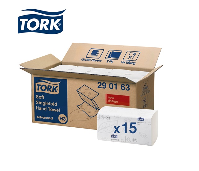 Tork ZZ-vouw Handdoek Advanced 230mtrx250mm 2-laags