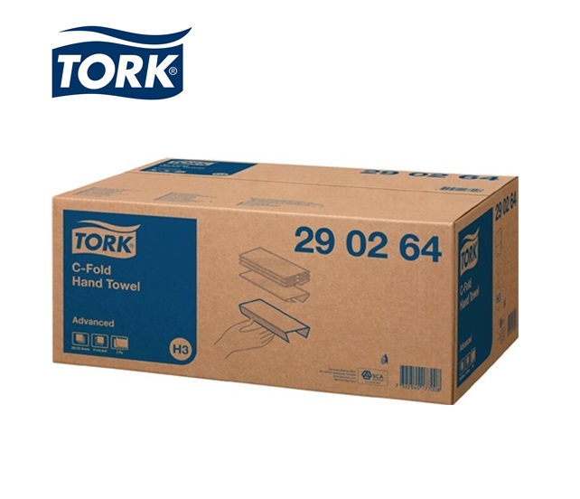 Tork C-vouw Advanced H3 - Papieren doekje 2-laags 310x250 C-20x120 vellen | DKMTools - DKM Tools