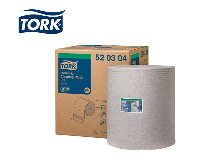 Poetsdoek Tork Industrie reinigingsd.grijs 1laags l380xb430mm 950afscheur 1RL/VE