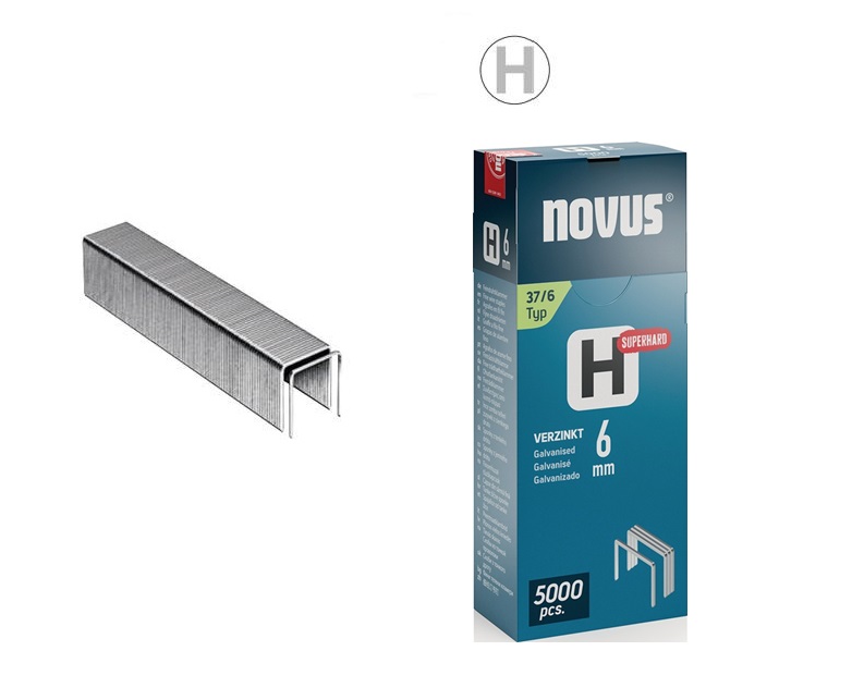Novus Nietjes type H 37/6mm Superhard (5.000 stuks)