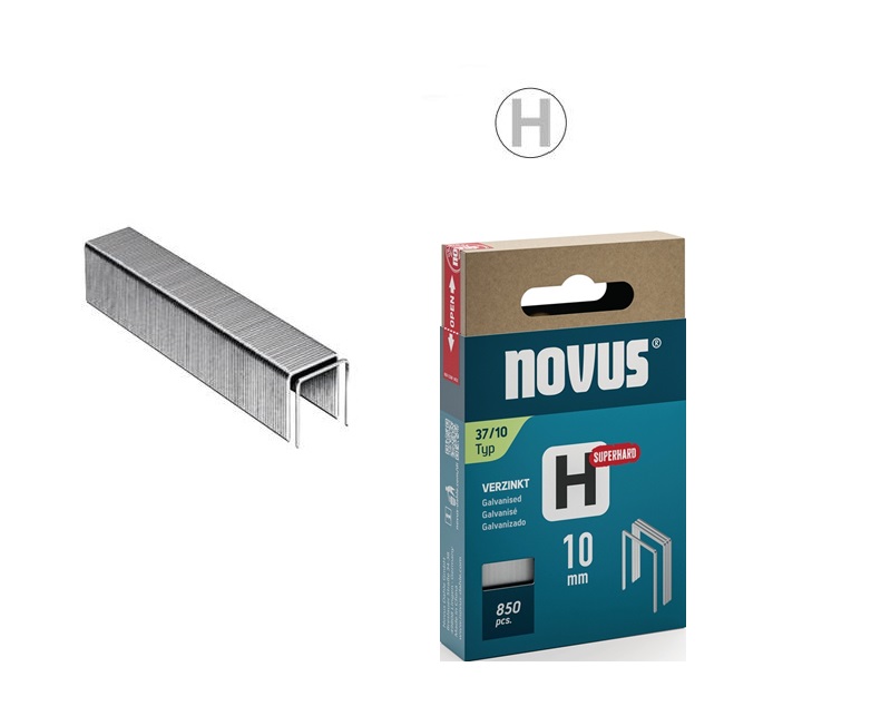 Novus Niet met fijne draad H 37/10mm Superhard (850 stuks)