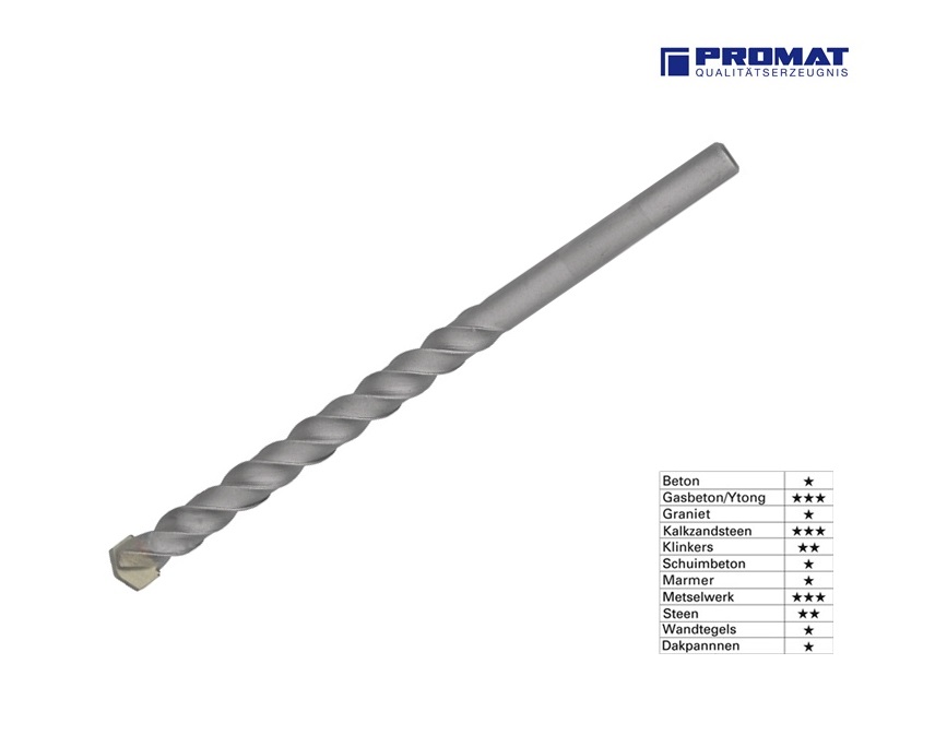 Steenboor 4x75 mm met cilindrische schacht Promat 4000864102