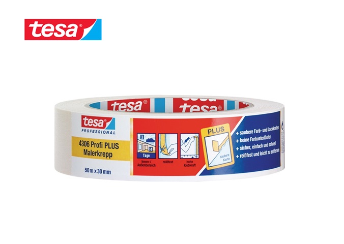 Tesa 4306 Profi Plu Afplaktape papier 50m x 30mm