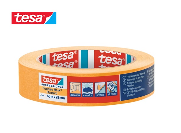 Tesa 4344 Afplaktape Oranje 50mmx50mtr | DKMTools - DKM Tools