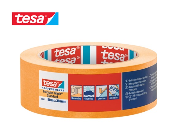 Tesa 4344 Afplaktape Oranje 19mmx50mtr | DKMTools - DKM Tools