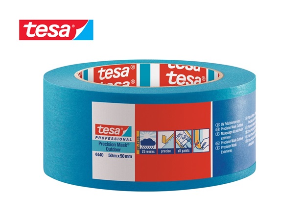 Tesa 4440 UV Plus Precisie Afplaktape 50mmx50mtr