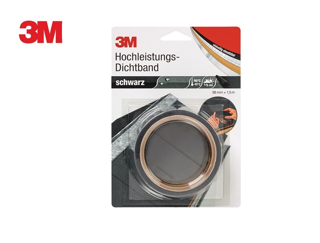 3M 4412N Extreme Sealing Tape 1,5m x 38mm Zwart