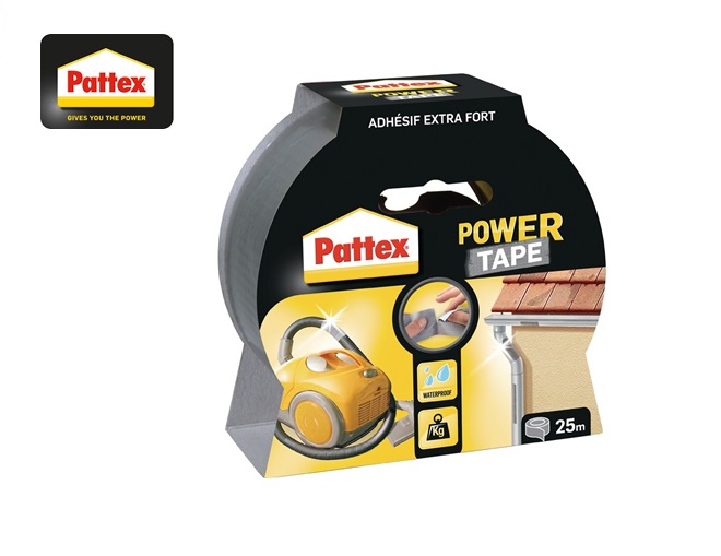 Pattex Textieltape Power-Tape 25mmx50m zilver