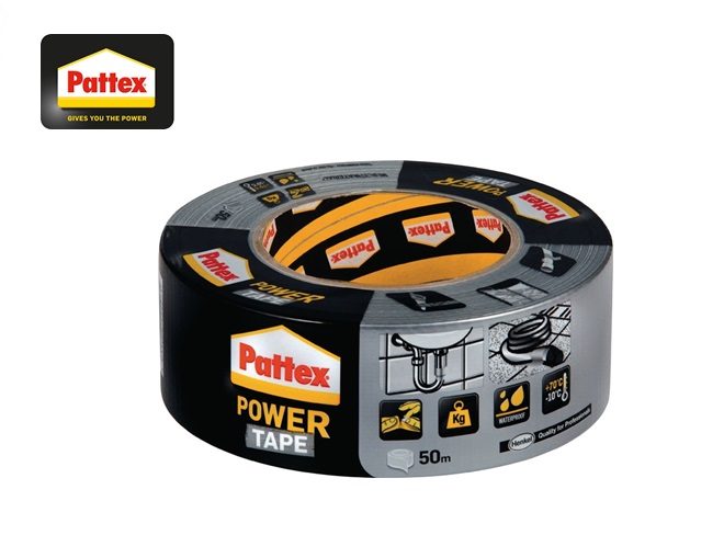 Pattex Textieltape Power-Tape 25mmx50m zilver | DKMTools - DKM Tools