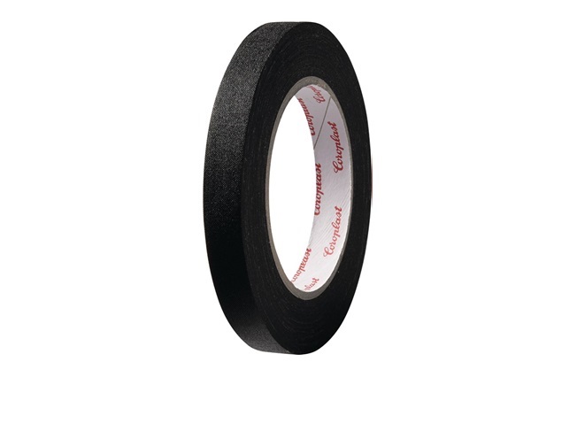 Coroplast 800 Textielversterkte tape zwart 15mm x25m 0,28mm