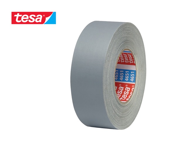 Tesa 4651 Premium acrylgecoate textieltape 50mtr x50mm Grijs