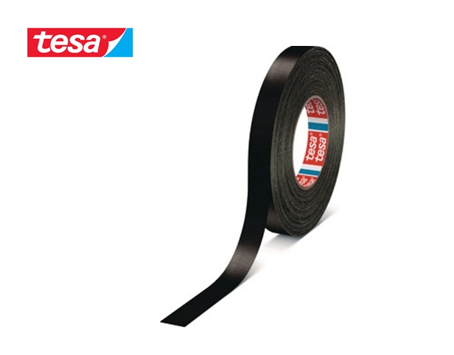 Tesa 4651 Premium acrylgecoate textieltape 50mtr x19mm Zwart