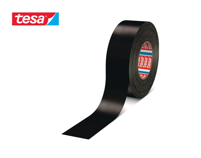 Tesa 4651 Premium acrylgecoate textieltape 50mtr x38mm Zwart