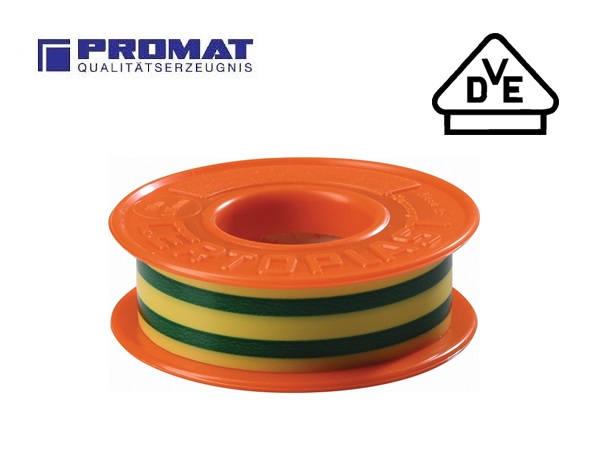 Elektro-isolatieband geel 10mtr x 15mm VDE | DKMTools - DKM Tools